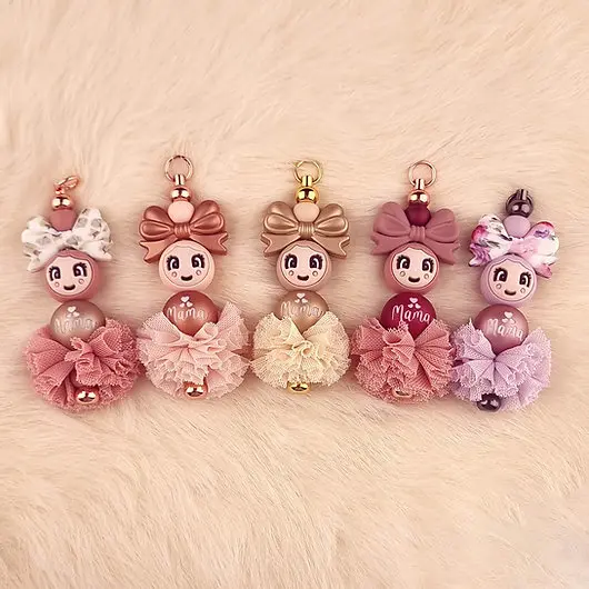 Sleutelhanger popje van geluk - MAMA