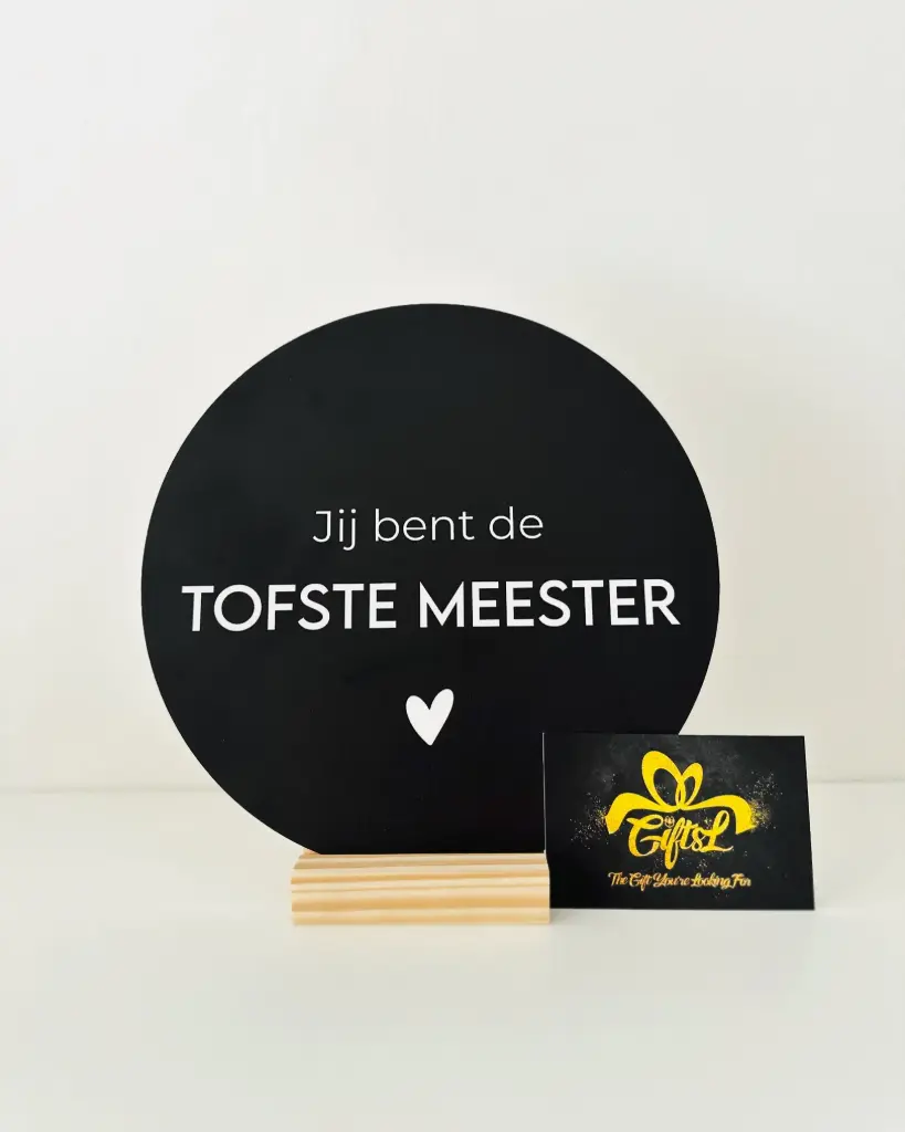 Jij bent de tofste meester