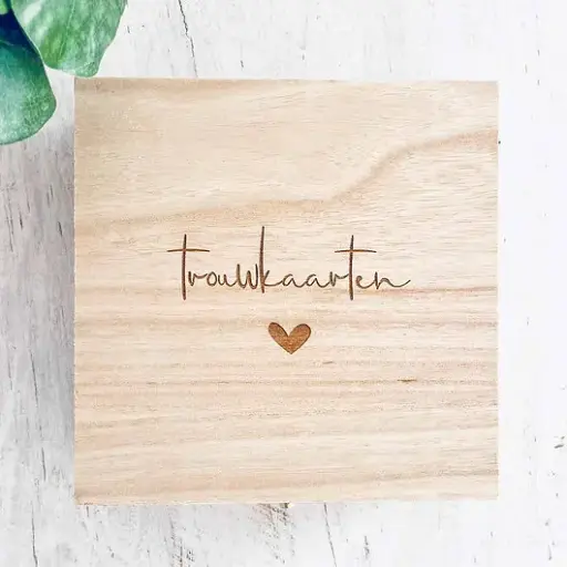 Opbergkist trouwkaarten 